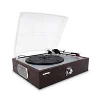 Record Player, Turntable, Vinyl Player, Vintage Record Player, Vinyl Record Player with 3 Speed, USB, Built Stereo Speakers and Dust Cover