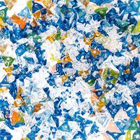 100 Piece Pack | Premium Quality Hand-Blown Jacks Glass Screen Filter Handmade and Tempered 6mm to 9mm (1/4" to 3/8" inches) Comes in Assorted Colors Jax Style