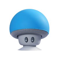 Sudroid Mushroom Mini Wireless Portable Bluetooth 4.1 Speakers with Mic for Smartphones (Blue)