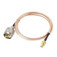 uxcell SMA Female Bulkhead to UHF PL-259 Male RG316 RF Coaxial Coax Cable 3-feet
