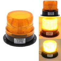 Ecosin Vehicle Lights LED Car Warning Light Emergency Light Bulb Amber Flashing Strobe Beacon 12V-24V