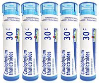 Boiron Caulophyllum Thalictroides 30C (Pack of 5), Homeopathic Medicine for Menstrual Cramps
