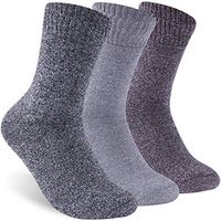 Facool Women's Men's Cotton Cushion Diabetic Ankle Socks with Seamless Toe and Non-Binding Top 3 Pairs Large Black White,Light Grey,Black Pink