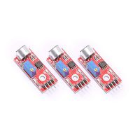 DEVMO 3PCS 3X Microphone Sensor High Sensitivity Sound Detection Module for Arduino PIC AVR