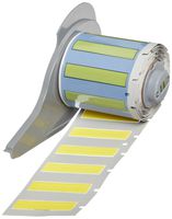 Brady M71-94-1-342YL BMP71 PermaSleeve Wire Marker Sleeves, 0.182" Height, 1.015" Width, Polyolefin (B-342) Yellow (Roll of 100)