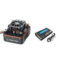 Hobbywing XERUN XR8 PLUS 150A Competition 1/8 RC Brushless Speed Controller ESC Black &Program Card 3IN1 for Buggy For 1/8 Buggy Truggy,Get Fushobby Decal