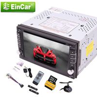 Double Din Wince Operating System GPS Navigation Car Stereo with 6.2 Inch Capacitive Touchscreen in Dash DVD Player Autoradio Bluetooth Head Unit USB SD AUX FM AM RDS Remote Control