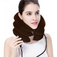 Neck Pillow, Air Inflatable Pillow Cervical Neck Traction Device for Easing Muscle Pain