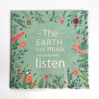 Colored Paper Napkins, 20 Count Shabby Chic Napkins for Wedding, Dinner Tea Party Shower… (Earth Music, 1)