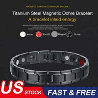 Therapeutic Energy Bracelet, 2019 Therapeutic Energy Healing Bracelet Stainless Steel Magnetic Therapy Bracelet by Stcorps7