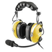 Aviation Headset, PNR Headsets for Pilots with Noise Cancelling, GA Dual Plugs, Comfortable Ear Pads, Flexible Boom Mic, MP3 Support and Carrying Case