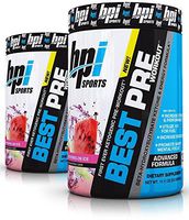 BPI Sports Best Ever Ketogenic Pre-Workout Supplement - 30 Servings, 11.11 Ounce (2 Pack) (Watermelon Ice)