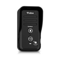 Wireless Intercom Doorbells for Home Classroom, Wuloo Intercomunicador Waterproof Electronic Doorbell Chime with 1/2 Mile Range 3 Volume Levels Rechargeable Battery Including Mute Mode(Outdoor Unit)