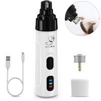 Belita Amy Dog Nail Grinder-Electric Dog Nail Trimmer Clipper, 2-Speed Low Noise Rechargeable Pet Nail Trimmer, Painless Paws Grooming and Smoothing for Small Medium Large Dogs and Cats