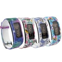 honecumi Replacement Bands Compatible with Garmin Vivofit Wristband Watch Strap for Men & Women-Garmin Vivofit 1 Replacement Watch Band/Strap/Bracelet with Metal Buckle Clip-Free Size-4 Pattern