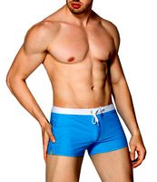 Men's Beach Swimming Trunks Boxer, Blue, Size XX-Large(fits like US X-Large)