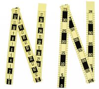 Tri-fold scale/ruler - metric, 1.5" Wide