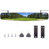 Rear View Mirror,World 9.99 Mall 16.5" Extra Wide 180 Degree Panoramic Generic of E-Z-GO Yamaha Rear View Mirror Black Mirror (Black)