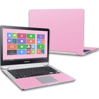 Mightyskins Skin Compatible with Samsung Notebook 7 Spin 13.3" (2016) Wrap Cover Sticker Skins Solid Pink