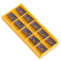 10pcs Parallelogram Shape CNC Carbide Insert Cutter Indexable Lathe Milling Inserts Turning Tools with Box APMT1604PDER-M2 VP15TF for Regular Steel