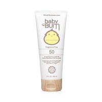 Baby Bum SPF 50 Sunscreen Lotion | Mineral UVA/UVB Face and Body Protection for Sensitive Skin | Fragrance Free | Travel Size | 3 FL OZ