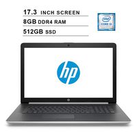 2019 Flagship HP Pavilion 17.3 Inch HD+ SVA Laptop (i3-8130U 2.20GHz up to 3.4GHz, 8GB RAM, 512GB SSD, WiFi, BT, DVDRW, HDMI, HD Audio, Webcam, Windows 10) (Gold)
