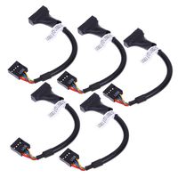 Vanpower USB 3.0 20 Pin Male to Female USB 2.0 9 Pin Motherboard Male/Female Housing Adapter Converter Cable USB Motherboard Connector (5 Pcs)