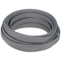 Othmro PET Braided Expandable Sleeving Wrap 10mm x 5m Gray Cable Management Sleeve Cord Organizer for Wrap Protect Cables