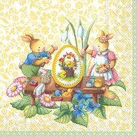 Celebrate the Home Easter 3-Ply Paper Luncheon Napkins, Easter Spring Fantasy, 20-Count