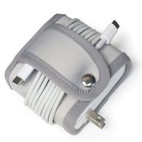 Cord Wrap For MacBook Power Adapter | Snap Away Your Macbook Charger and Cable For the Ultimate in Tidiness | Made of Super Strong Washable Neoprene | Gray | Made by G.U.S of San Francisco