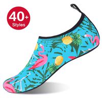 Womens and Mens Kids Water Shoes Barefoot Quick-Dry Aqua Socks for Beach Swim Surf Yoga Exercise (Pineapple, XS)