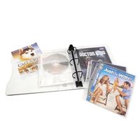 Keepfiling DVD Storage Binder Stores Up to 20 DVDs, CDs, with DVD Cover Art/Title Page (White)