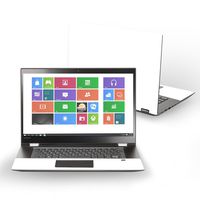 Mightyskins Skin Compatible with Lenovo Flex 5 14" (2017) - Solid White | Protective, Durable, and Unique Vinyl Decal Wrap Cover | Easy to Apply, Remove, and Change Styles | Made in The USA