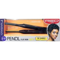 Kiss Products Red Ceramic Tourmaline 3/10 Inch Pencil Flat Iron, 1.01 Pound