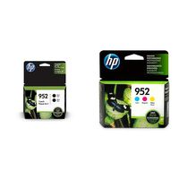 HP 952 Black, Cyan, Magenta, Yellow Ink Cartridges (L0S49AN, L0S52AN, L0S55A, 3YP21AN) 5 Cartridge Bundle