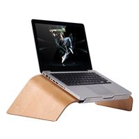 SAMDI Wood Notebook Stand, Laptop Holder for Apple MacBook Air Pro, Dell XPS, HP, Samsung, Lenovo and More 11''~15'' Notebooks Desktop - Birch