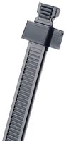 Panduit SST2S-M30 Cable Tie, 2 Piece, Standard, Heat Stabilized Nylon 6.6, 6.7-Inch Length, Black (1,000-Pack)