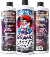 GRAND MASTER SMOKE (32oz) Soak & Wash Biodegradable Formula - Bong Cleaner / Glass Pipe & Hookah Cleaner - Sanitize + Deodorize, Restores 420 & 710 Heady Glass Back To New - No Shaking/No Scrubbing