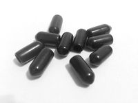 Airbrush PaintKeepers Siphon Jar Adapter Caps (10) Master Badger Paasche Iwata (Plugs Keep Paint Fresh & Prevent Spills) (Black)