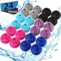 Pet Hair Remover for Laundry Lint Remover Washing Balls Reusable Dryer Balls Pet Hair Dryer Ball Lint Remover for Laundry, 6 Colors (24)