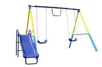 Sportspower My First Metal Swing Set with Slide