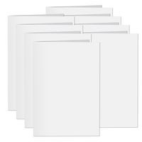 8 Pack, Inventiv 30 Second Recordable DIY Greeting Card, Voice Recorder Module, Blank White/Apply Custom Design Artwork