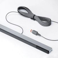 Simply Silver - New Wired Remote Infrared Ray IR Inductor Motion Sensor Bar for Nintendo Wii - Unbranded