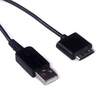 New Black 2-in-1 USB 2.0 Data Sync Transfer and Power Charger Cable for Sony PSP GO