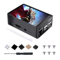 GAOPAN Raspberry Pi 3 B+ 3.5 Inch Touch Screen with Case, 320x480 Pixel Monitor TFT LCD Game Display [Support Raspbian, Ubuntu, RetroPie, Kali]