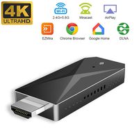 YEHUA WiFi Display Dongle 4K HDMI Wireless Display Receptor 5G / 2.4G Streaming Screen Mirroring Dongle TV Stick Support Airplay DLNA Miracast Adapter for iOS/Android/Windows/Mac
