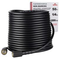 YAMATIC Kink Resistant 3200 PSI 1/4" 50 FT High Pressure Washer Hose Replacement With M22-14mm Brass Thread (Premium Upgrade Version 2X)