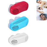 Snoring Aids Portable 2-in-1 Silicone Anti Snoring Air Purifier Nose Snoring Stop Clip Health Sleeping Tool