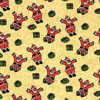 240 Sheets Printed Tissue Paper - Sliding Santas Print