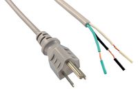 AC Power Cords 3C 8' 10A SJT CABLE (1 piece)